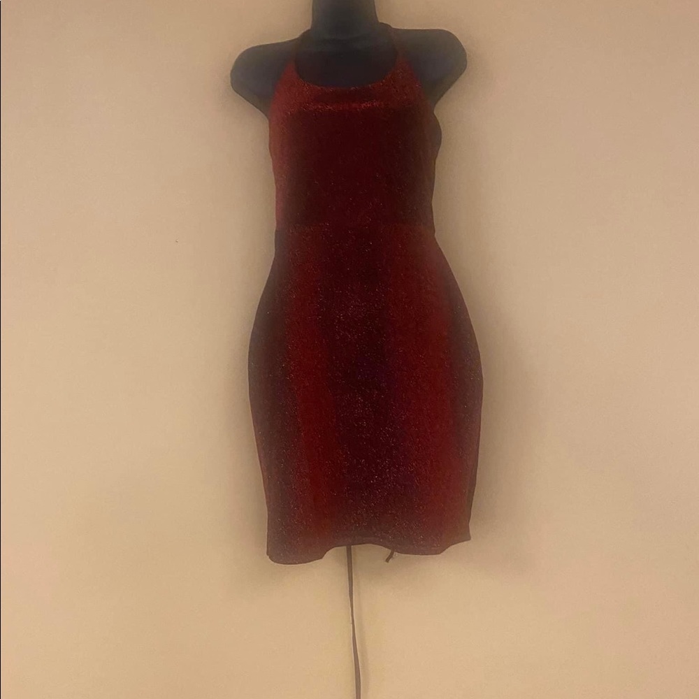 Sleeveless Burgundy Dress
